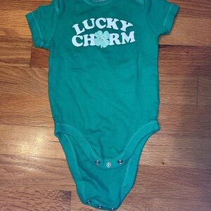 Lucky Charm Green Baby Onesie